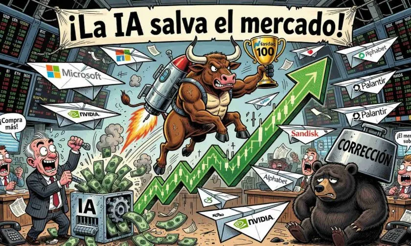 Nasdaq 100 añade USD $3,5 billones en cuatro días gracias a la IA