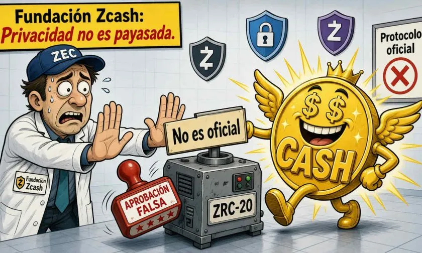 Zcash Foundation se distancia de ZRC-20 y del token CASH
