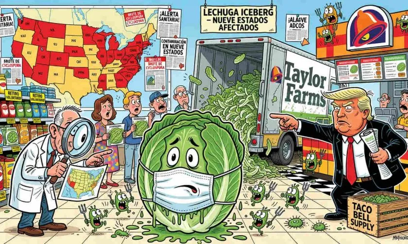 Brote de cyclospora vinculado a lechuga se extiende a nueve estados de EE. UU.