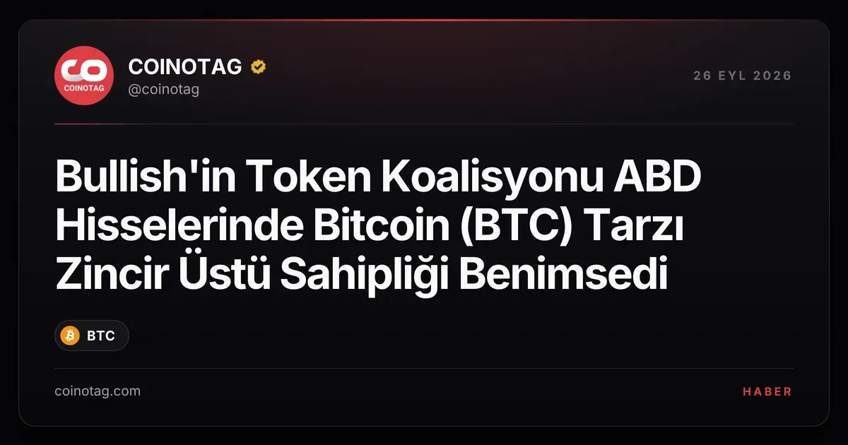 Bullish ve ortakları, Bitcoin tarzı sahiplik için SEC'den muafiyet aldı