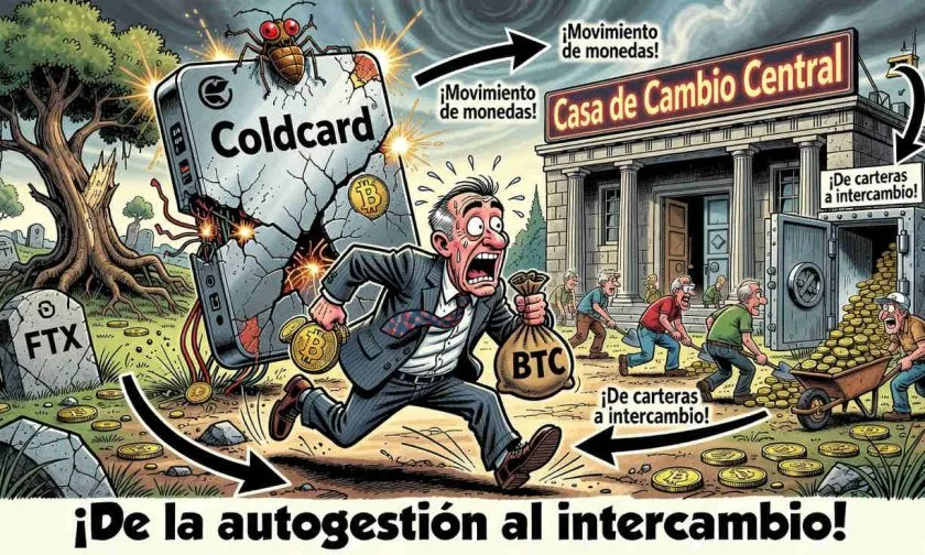 Bitcoin está regresando a los exchanges en respuesta de pánico tras hackeo a Coldcard
