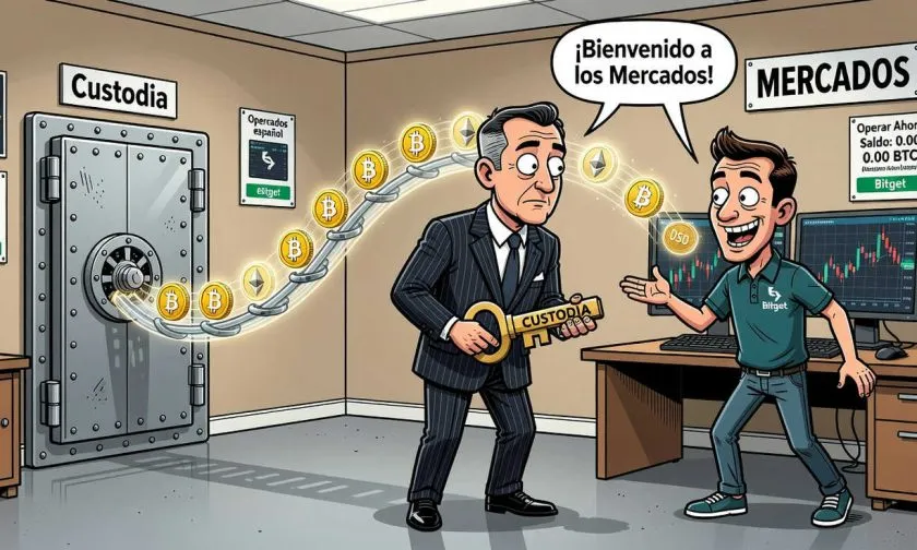 Bitget conecta a instituciones con sus mercados sin exigirles cambiar de custodio