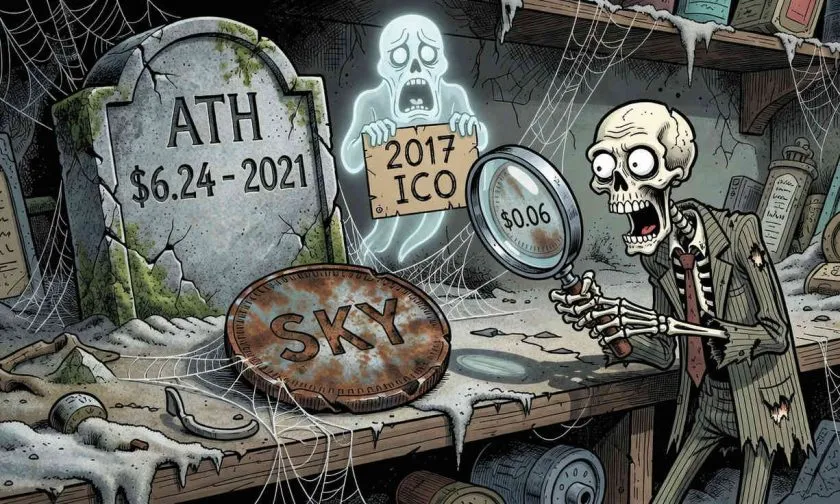 Skycoin se desploma un 99% desde su máximo: ¿sobrevive este token olvidado?