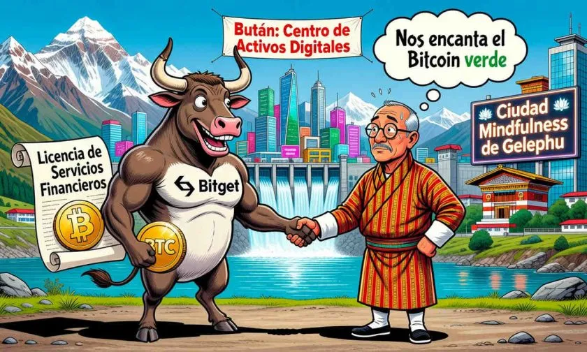 Bitget firma acuerdo con Bután para obtener licencia cripto en Gelephu Mindfulness City