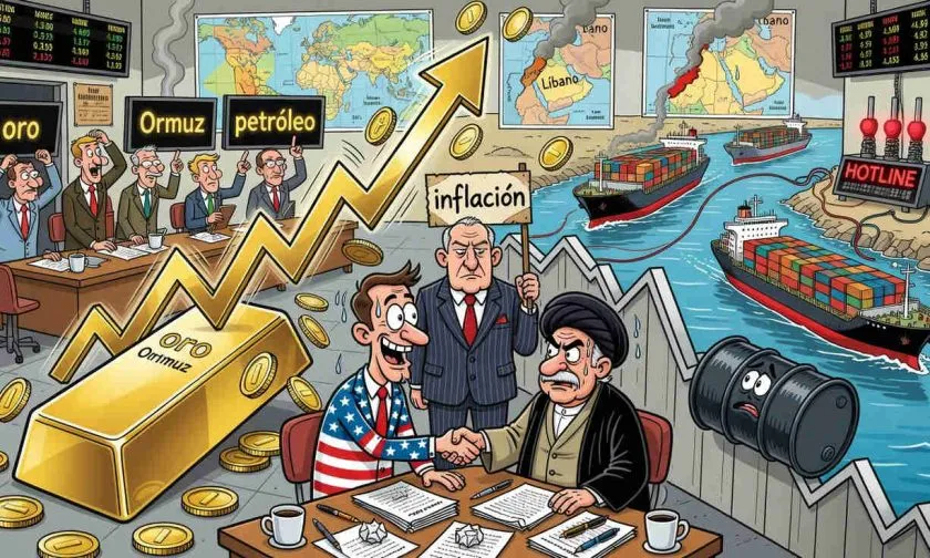 Oro sube tras avances entre EE. UU. e Irán mientras el mercado vigila Ormuz