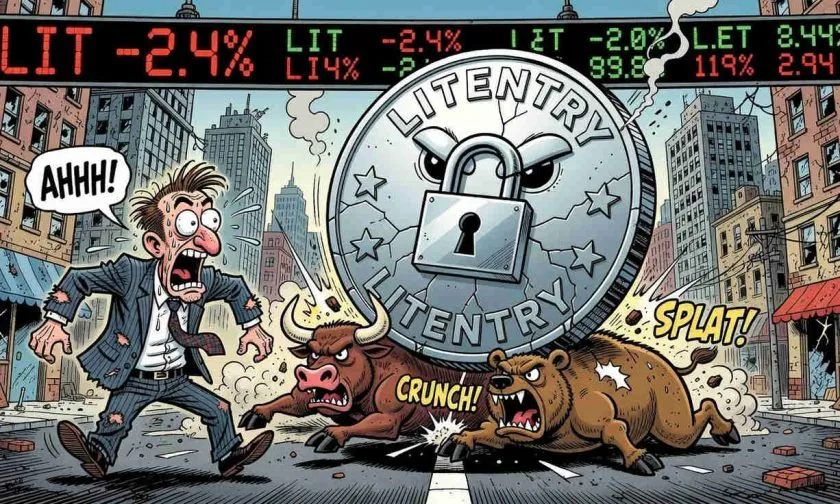 Litentry (LIT) cae 2.4% y pone en duda la continuidad del rally de 30 días