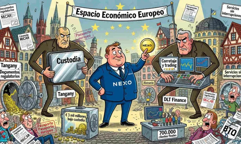 Nexo apuesta por socios alemanes con licencia MiCAR para mantener sus operaciones en Europa