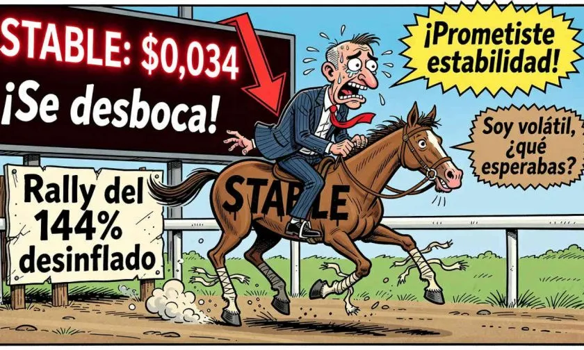 Stable se hunde 4,27%: ¿el colapso del token que subió 144% en 2026?