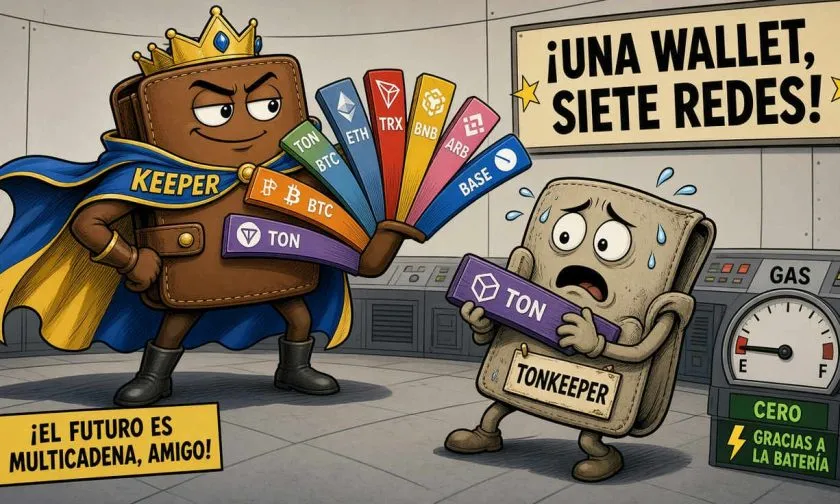 Tonkeeper se transforma en Keeper y apuesta por una wallet multichain con siete redes