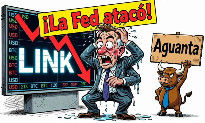 Chainlink (LINK) pierde 1.82% ante la espera del discurso de la Fed