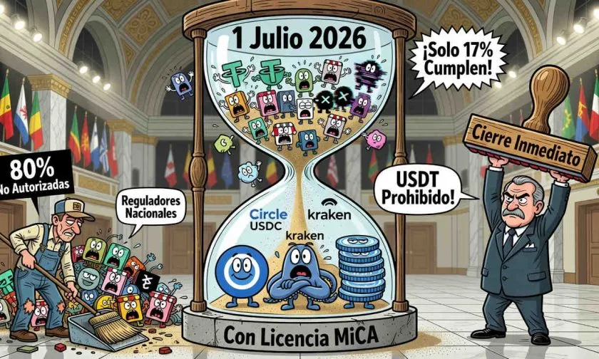 Más del 80% de empresas cripto en Europa no tienen licencia MiCA a días del plazo final
