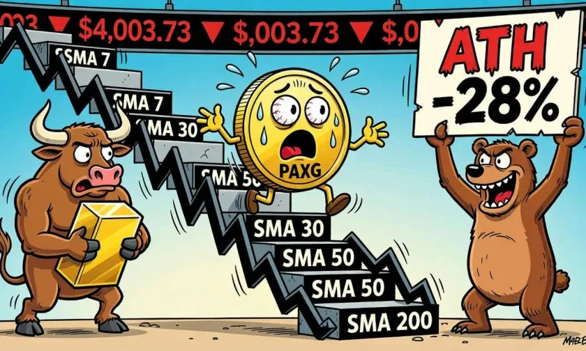 PAX Gold se desploma un 16% en 90 días: ¿oportunidad de compra o señal de agotamiento?