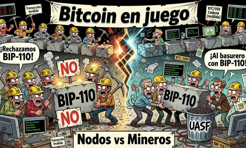 BIP-110 avanza como soft fork sin apoyo minero, busca limitar datos spam en Bitcoin