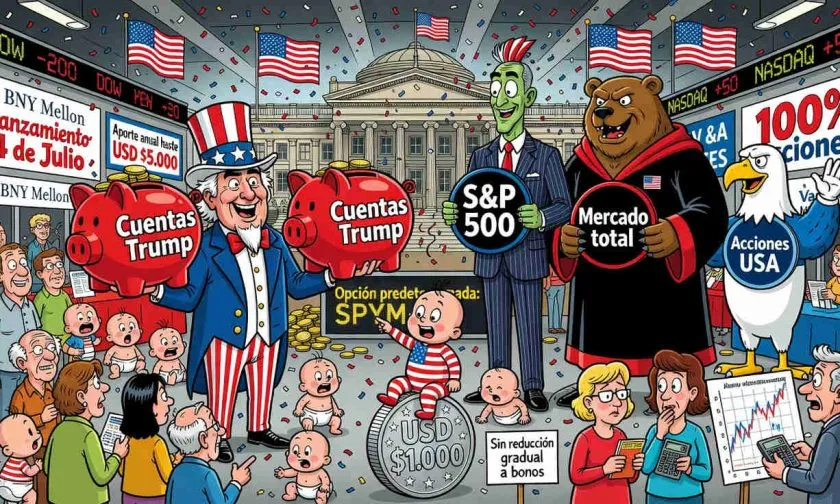 Cuentas Trump para niños arrancarán con ETF de State Street, BlackRock y Vanguard