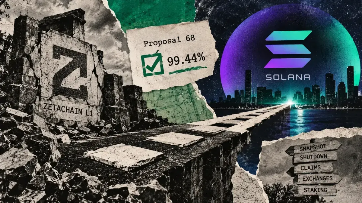 Blockchain votes to shut down for Solana-based AI transition