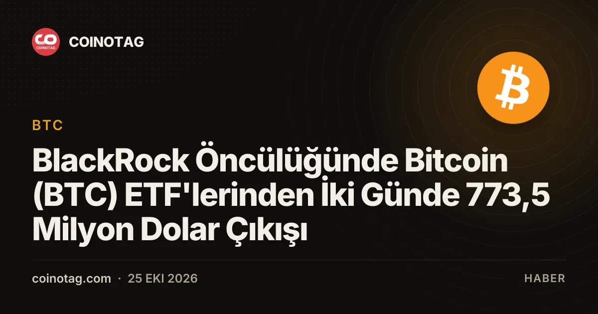 ABD spot bitcoin fonlarindan iki gunde 773,5 milyon dolar cikti