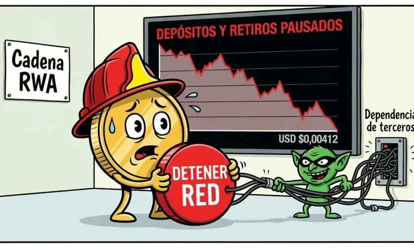 MANTRA cae a mínimo histórico tras detener su red Blockchain por intento de ataque