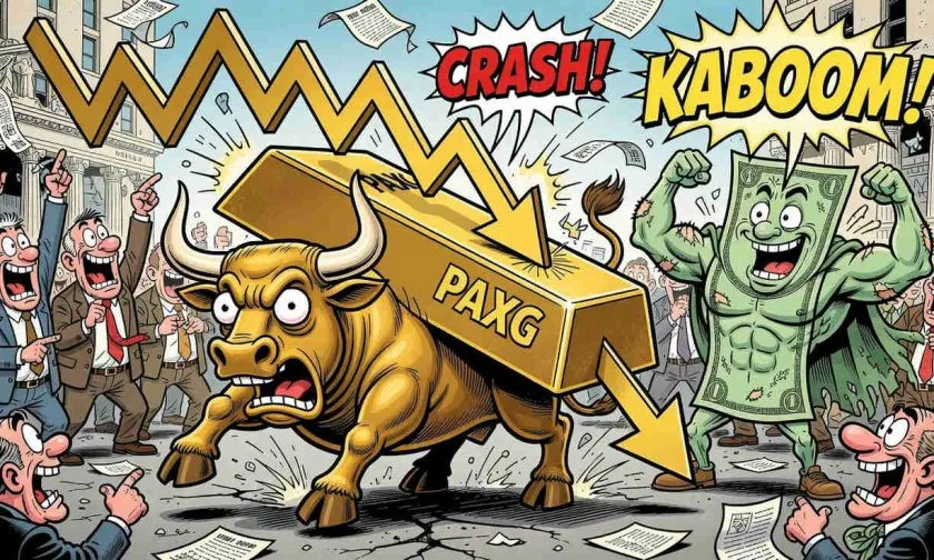 PAXG sufre desplome de 4.72% en 24 horas: el oro tokenizado pone a prueba los $4.000