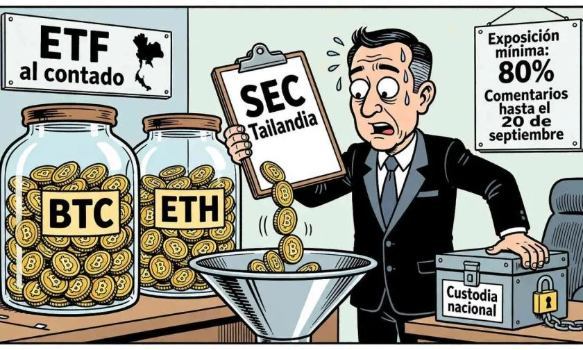 Tailandia propone ETF de Bitcoin y Ethereum con una exposición mínima del 80%