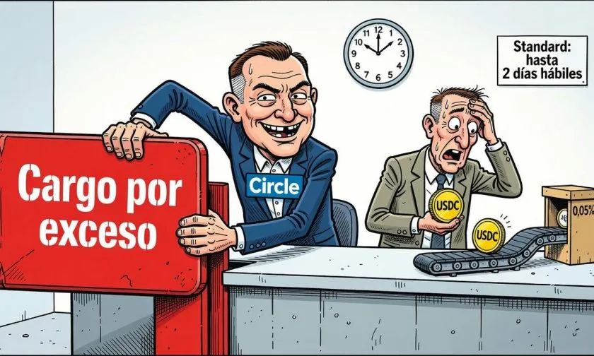 Circle elimina los cargos por exceso en canjes de USDC y EURC desde octubre