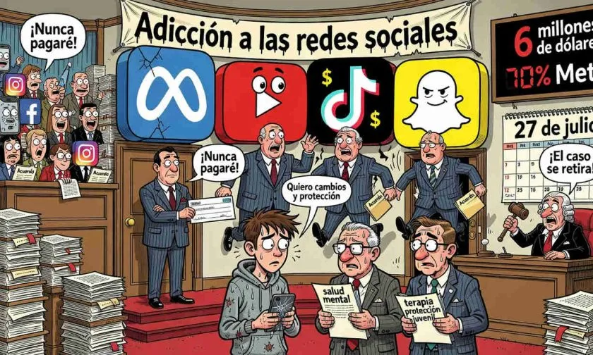 Meta evita un segundo juicio por adicción a redes sociales tras retiro del caso por parte de un adolescente