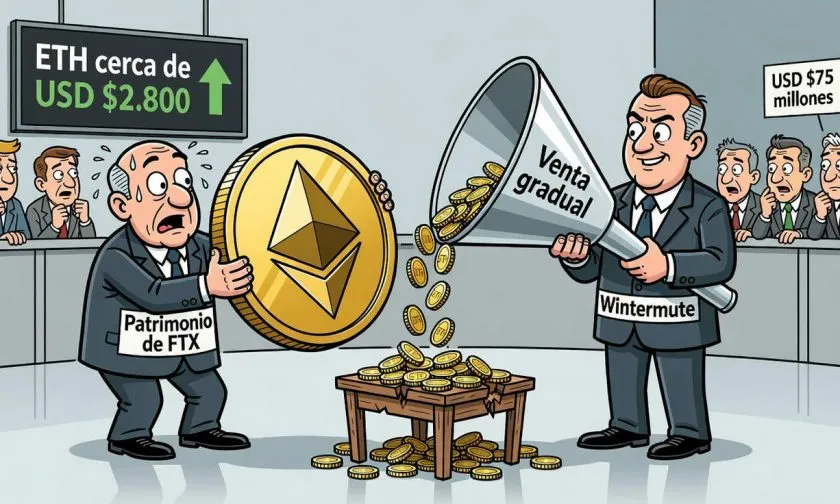 FTX transfiere 27.372 ETH por USD $75 millones a Wintermute en movimiento estratégico