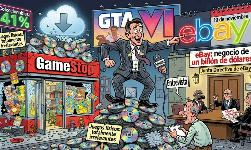 GameStop califica de irrelevantes las ventas físicas y vuelve a insistir en comprar eBay