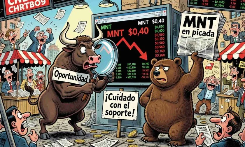 Mantle (MNT) repunta 1,95% el 6 de agosto, pero el volumen cae 39%