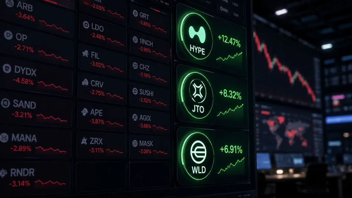 HYPE, JTO and WLD wins are looking more like exceptions than an altcoin season signal