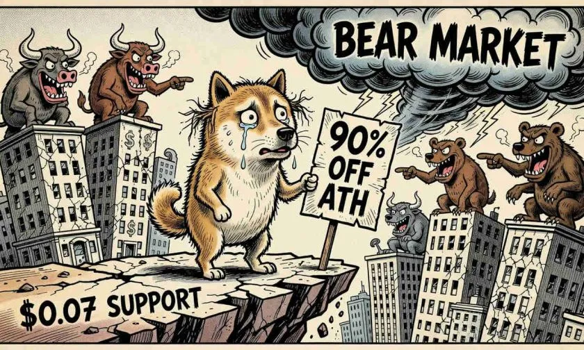 Dogecoin (DOGE) al borde del abismo: el precio apenas sostiene los $0,073 y el soporte crítico de $0,07 está en la mira — 02/07/2026