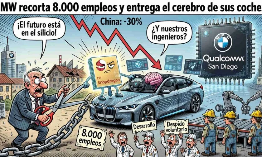 BMW despedirá 8.000 trabajadores mientras delega la computación de sus coches a Qualcomm
