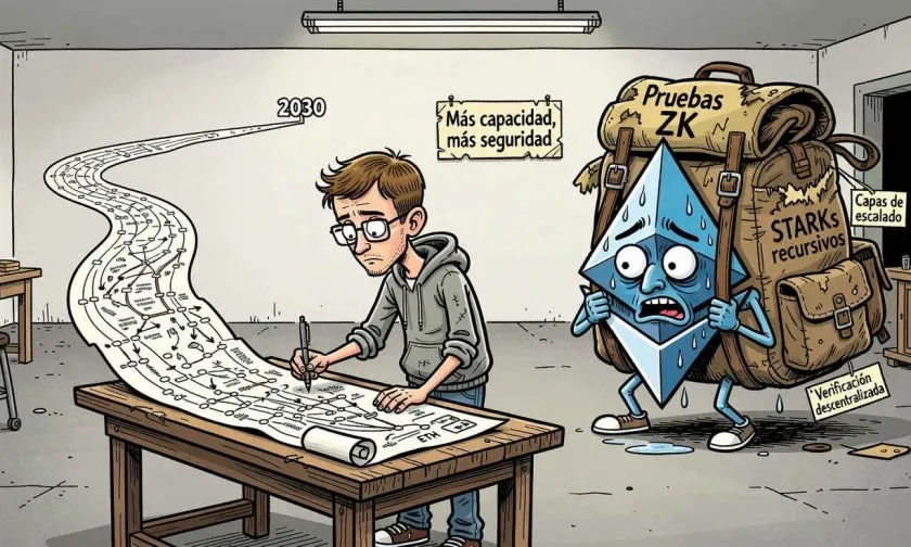 Ethereum apunta a 2030 con pruebas de conocimiento cero y mejoras de consenso