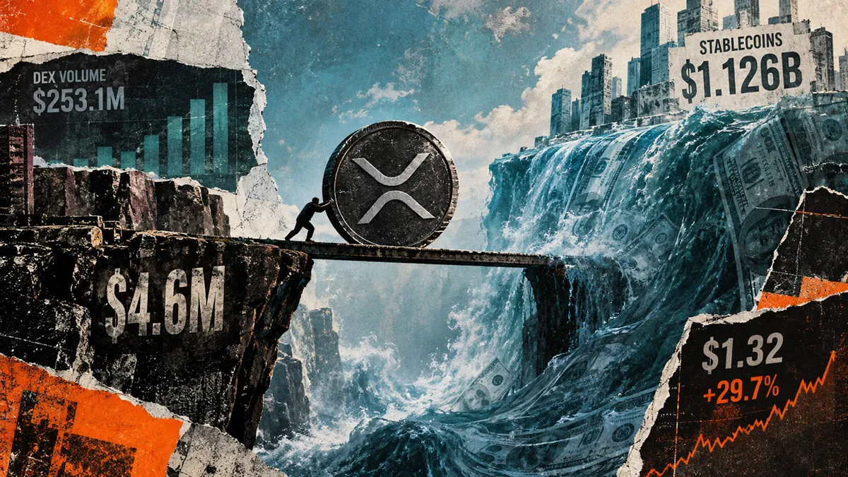 XRP's 30% rebound coincides with $4.6 million liquidity test in XRPL's stablecoin surge