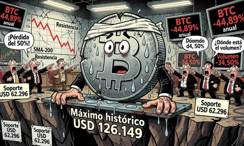 Bitcoin (BTC) se aferra a USD $63.060,82 en la apertura del 2 de agosto de 2026