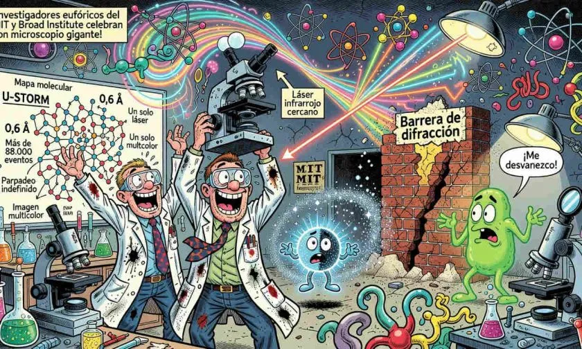 MIT rompe la barrera de difracción con una microscopía molecular de precisión subatómica