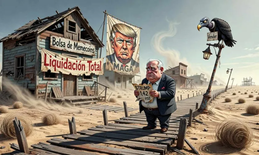 El declive terminal de $TRUMP: capitalización bajo los USD $353 millones y sin compradores a la vista