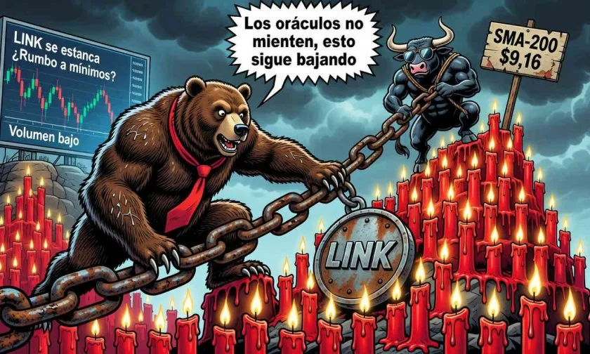 LINK languidece en USD $8,34 mientras la presión bajista persiste — análisis del 2026-07-31