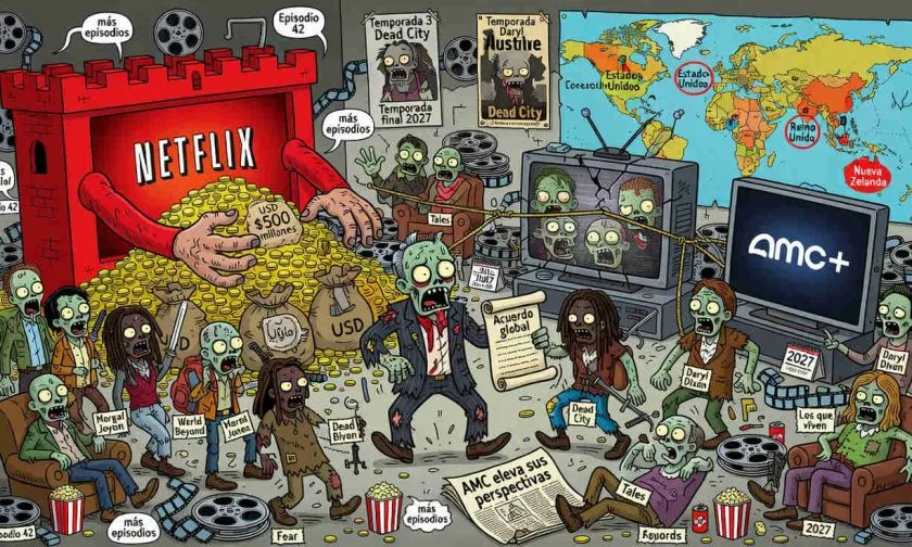 Netflix paga USD $500 millones por el universo global de The Walking Dead
