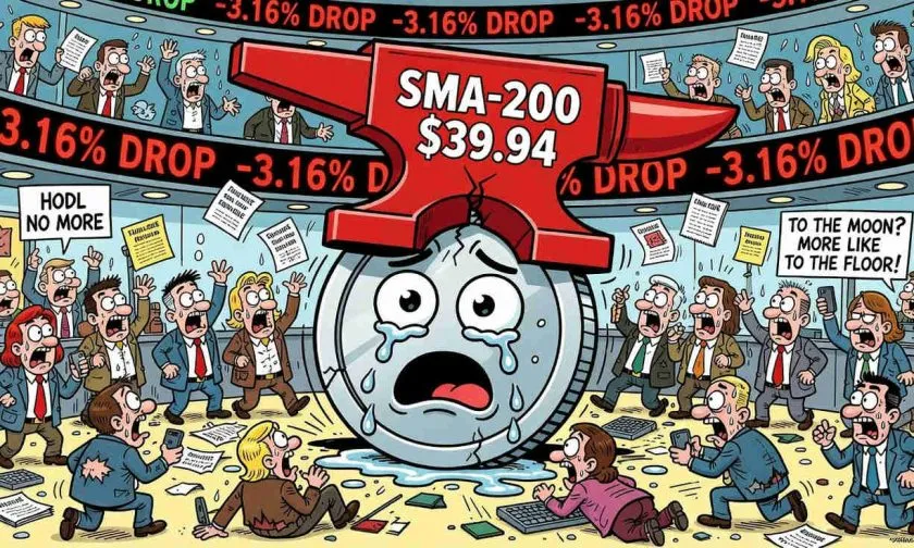 Dash cae un 3,16% y perfora todas las medias móviles principales