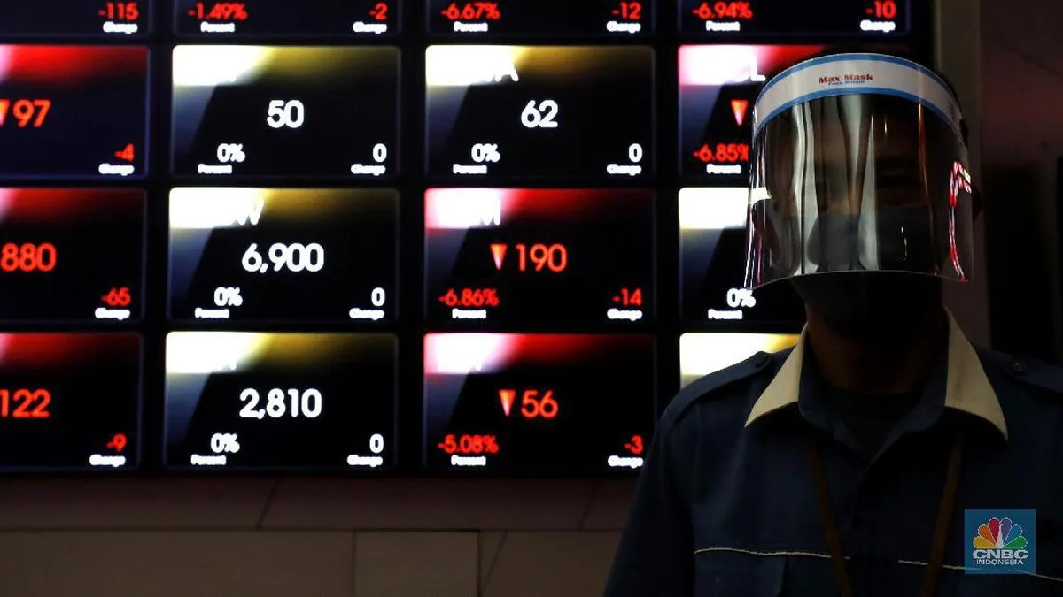 IHSG turun lebih dari 1% menjelang penutupan pasar di level 6.235,18