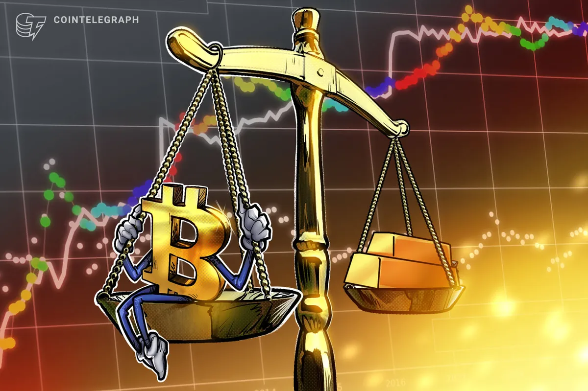 Bitcoin fez fundo contra o ouro? Preço do BTC pode chegar a US$ 167 mil em 2027 se a história se repetir