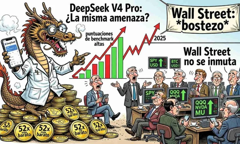 DeepSeek V4 Pro ofrece 52 veces más rendimiento que Claude a menor costo