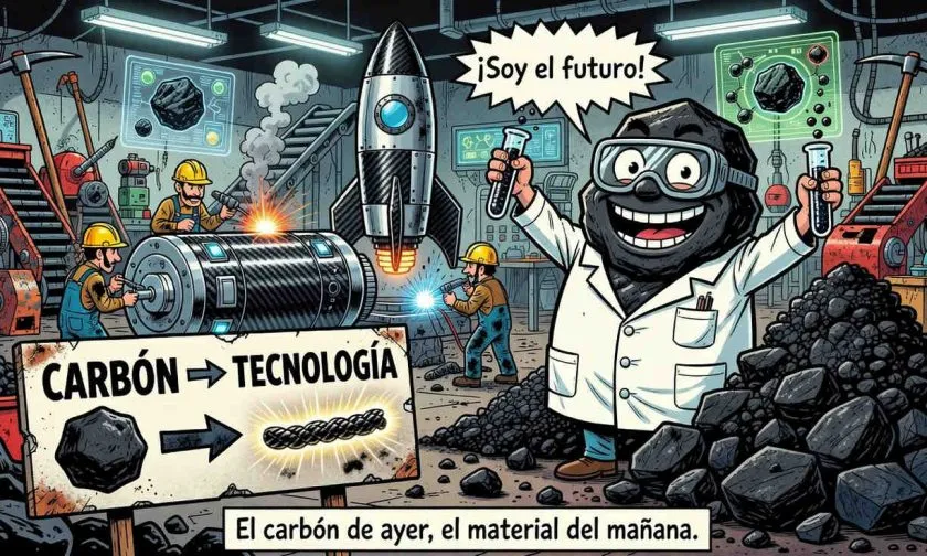 China convierte carbón en materiales para baterías y aeroespacial