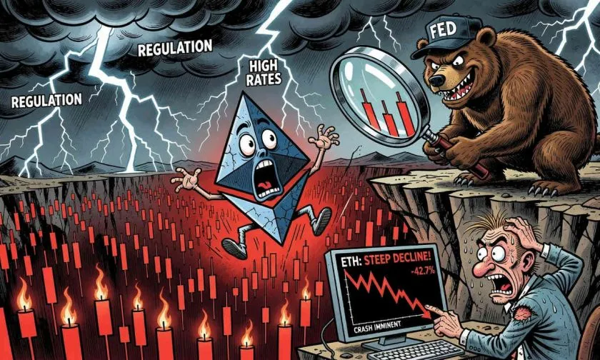 Ethereum se hunde a USD $1.641 y enciende las alarmas del mercado cripto