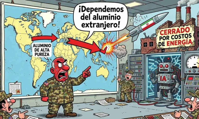 Guerra con Irán revela dependencia de EE.UU. del aluminio de alta pureza