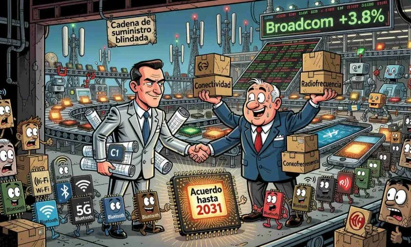 Broadcom y Apple extienden hasta 2031 su alianza clave de chips