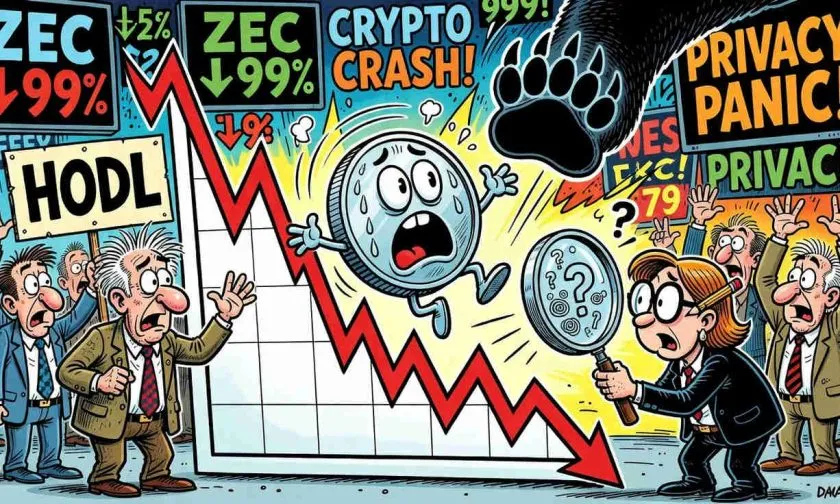 ZCash se desploma un 7.97% y pone a prueba el soporte de los 200 días