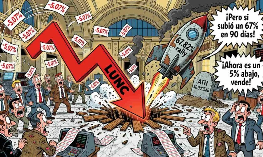 LUNC sufre desplome del 5.07%: ¿es el fin del rebote de 2026?