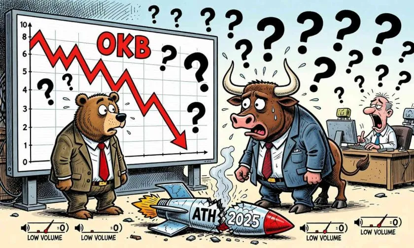 OKB se consolida en los $80 mientras el volumen se desploma: ¿oportunidad o señal de agotamiento?