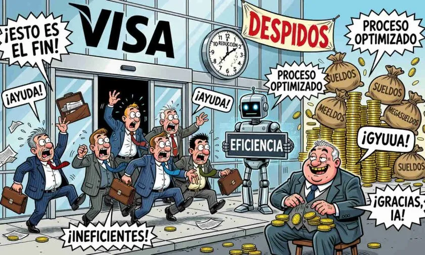 Visa despide a 2.600 empleados y altos ejecutivos, apostando por eficiencia y AI